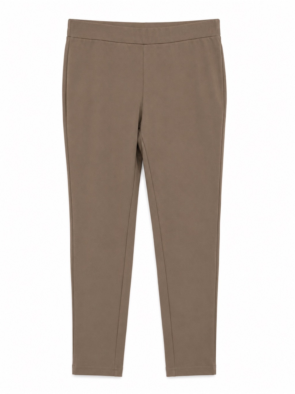 Philosophy Woman Pull-On Slim Ankle Pants 1X Brown Career Office Plus Size